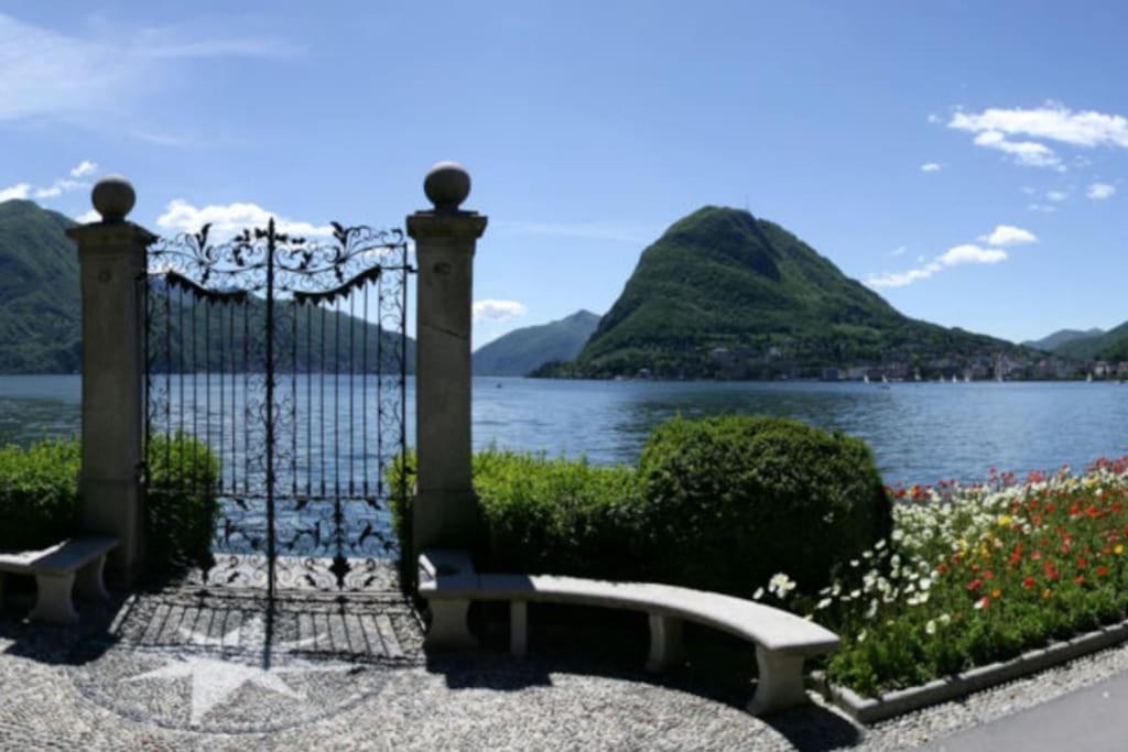 Appartamento Centrale Con Wifi E Posteggio Privato Gratis! Lugano Bagian luar foto